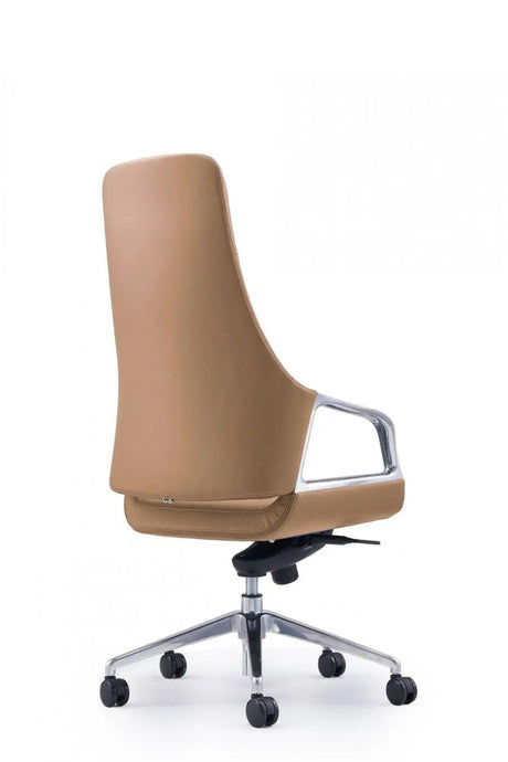 Vig Furniture - Modrest Merlo Modern Brown High Back Executive Office Chair - Vgfua1902-Brn-Oc