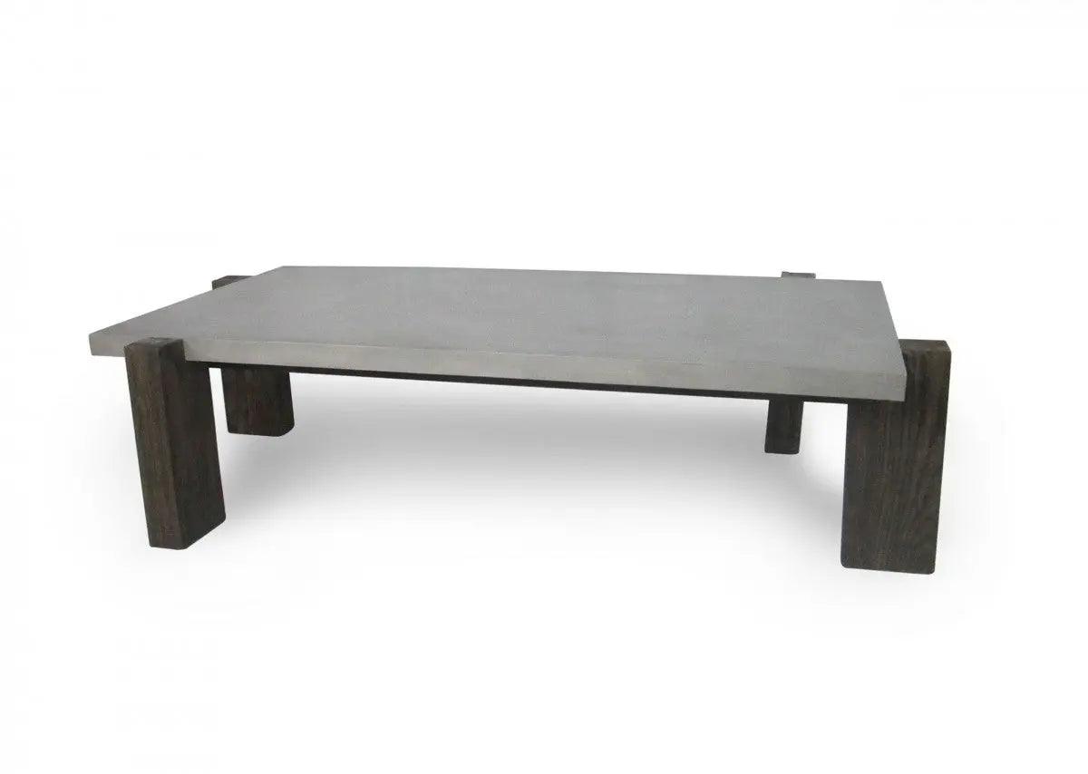 Vig Furniture - Modrest Milton Dark Grey & Walnut Coffee Table - Vggr639084-Wal-Ct