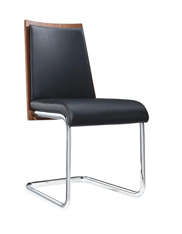 Vig Furniture - Modrest Morgan Modern Black & Walnut Dining Chair (Set Of 2) - Vgewf3175Ba-Blk