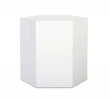 Vig Furniture - Modrest Newmont - Modern Medium White High Gloss End Table - Vgbb-Mnd-Ct34-Wht