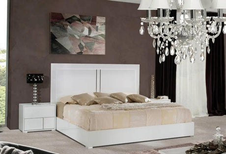 Vig Furniture - Modrest Nicla Italian Modern White Bed - Vgacnicla-Bed