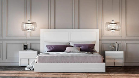 Vig Furniture - Modrest Nicla Italian Modern White Bed - Vgacnicla-Bed