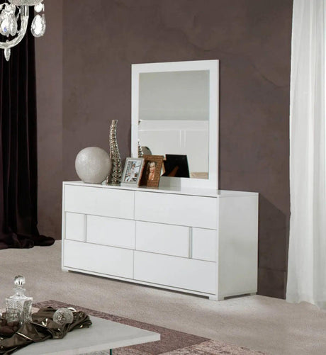 Vig Furniture - Modrest Nicla Italian Modern White Bedroom Set - Vgacnicla-Set