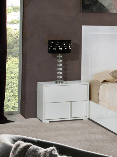 Vig Furniture - Modrest Nicla Italian Modern White Bedroom Set - Vgacnicla-Set