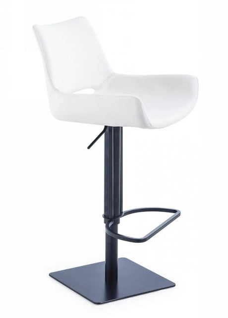 Vig Furniture - Modrest Niles - Modern White Bar Stool - Vghr5364Gb