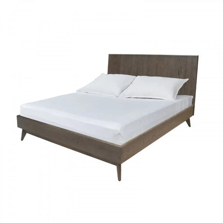 Vig Furniture - Modrest Novak Modern Dark Oak Bed - Vglbnant-Bed