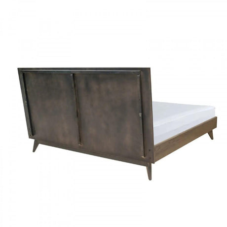 Vig Furniture - Modrest Novak Modern Dark Oak Bed - Vglbnant-Bed