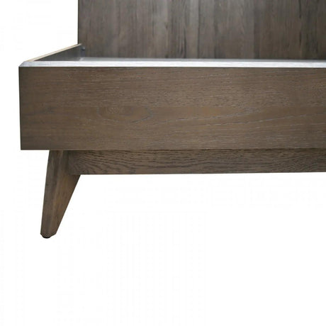 Vig Furniture - Modrest Novak Modern Dark Oak Bed - Vglbnant-Bed