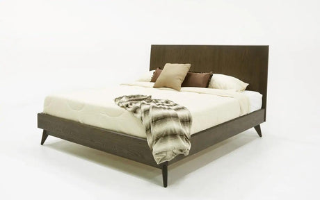 Vig Furniture - Modrest Novak Modern Dark Oak Bed - Vglbnant-Bed