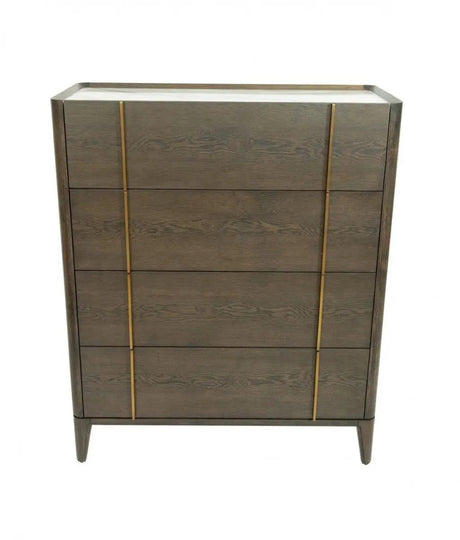 Vig Furniture - Modrest Oakley Mid-Century Dark Brown Chest - Vgwdlcy-Tb4-Oa-Chst