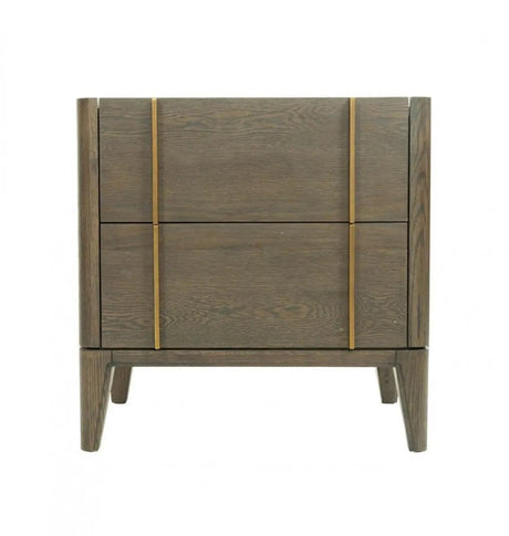 Vig Furniture - Modrest Oakley Mid-Century Dark Brown Nightstand - Vgwdlcy-Bst02-Oa-Ns