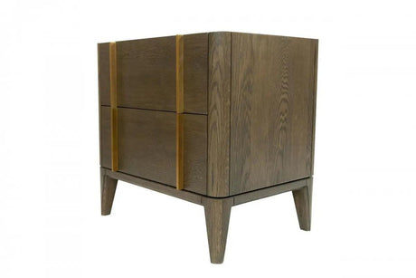 Vig Furniture - Modrest Oakley Mid-Century Dark Brown Nightstand - Vgwdlcy-Bst02-Oa-Ns