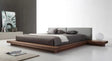 Modrest Opal Modern Walnut & Grey Platform Bed Vgvcbd855-Walgry