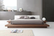 Modrest Opal Modern Walnut & White Platform Bed Vgvcbd855-Walwht