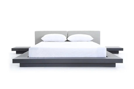 Vig Furniture - Modrest Opal Modern Wenge & Grey Platform Bed - Vgvcbd855-Wgegry