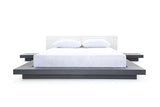 Vig Furniture - Modrest Opal Modern Wenge & White Platform Bed - Vgvcbd855-Wgewht