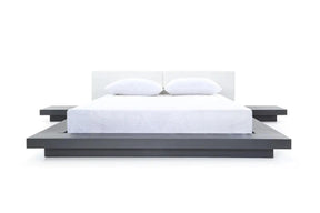Modrest Opal Modern Wenge & White Platform Bed Vgvcbd855-Wgewht