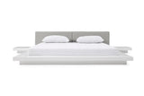 Vig Furniture - Modrest Opal Modern White & Grey Platform Bed - Vgvcbd855-Whtgry