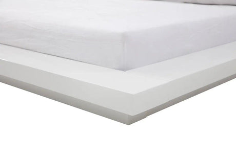 Vig Furniture - Modrest Opal Modern White & Grey Platform Bed - Vgvcbd855-Whtgry