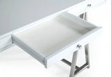 Vig Furniture - Modrest Ostrow White Stainless Steel Desk - Vggmcp-705E-Wht-Dsk