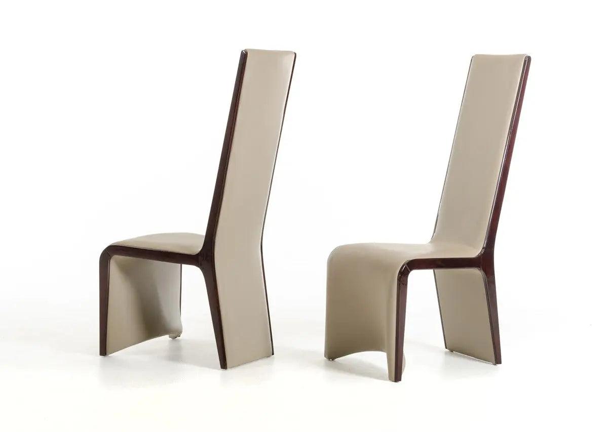 Vig Furniture - Modrest Pacer Modern Ebony And Taupe Dining Chair - Vgcsch-13107