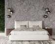 Modrest Patrick Modern White Leather Bed Vgkkb-75X-Bed