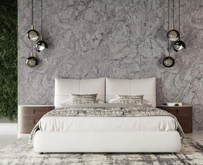 Modrest Patrick Modern White Leather Bed Vgkkb-75X-Bed
