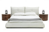 Vig Furniture - Modrest Patrick Modern White Leather Bed - Vgkkb-75X-Bed