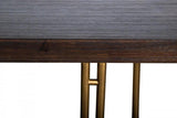 Vig Furniture - Modrest Patty - Mid-Century Acacia & Brass Console Table - Vgnxnyora-Aca-Cons