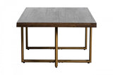 Vig Furniture - Modrest Patty - Mid-Century Acacia & Brass Dining Table - Vgnxnyora-Aca-Dt