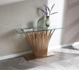 Modrest Paxton Modern Glass Rosegold Console Table Vgvck817-Cs-Rg-Ct