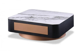 Modrest Peak Modern Black Oak Coffee Table Vghb350E