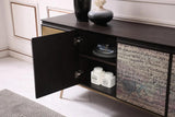 Vig Furniture - Modrest Phelan - Modern Smoked Ash & Brass Buffet - Vgvcg2020-Buf