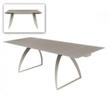 Vig Furniture - Modrest Pittson Modern Extendable Grey Glass Dining Table - Vgyfdt8852F-Gry-Dt