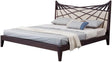 Modrest Prism Modern Brown & Beige Bonded Leather Bed Vgwcc585A