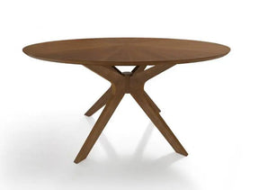 Modrest Prospect Modern 47" Round Walnut Dining Table Vgmamit-5276-3
