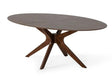 Modrest Prospect Modern Oval Walnut Dining Table Vgmamit-5276-1