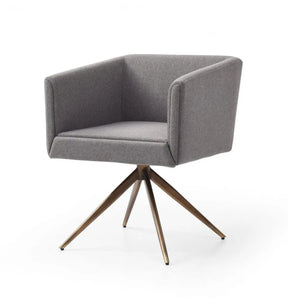 Modrest Riaglow Contemporary Light Grey Fabric Dining Chair Vgvcb8523-Dkgry-Dc