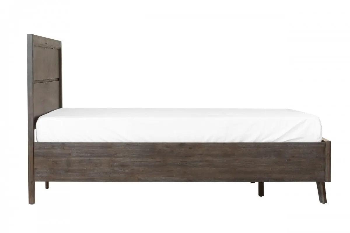 Vig Furniture - Modrest Roger - Mid-Century Acacia Bed - Vgwdroger-Brn-Bed