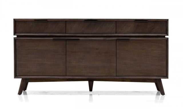 Vig Furniture - Modrest Roger - Mid Century Acacia Buffet - Vgwdsthlbf5D2D-Buf