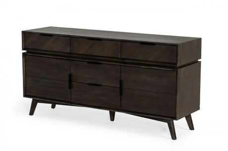 Vig Furniture - Modrest Roger - Mid Century Acacia Buffet - Vgwdsthlbf5D2D-Buf