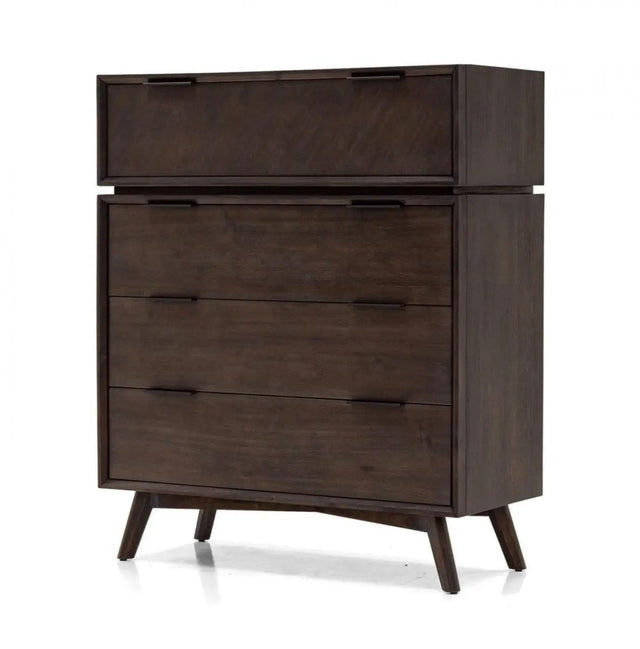 Vig Furniture - Modrest Roger - Mid-Century Acacia Chest - Vgwroger-Brn-Chest