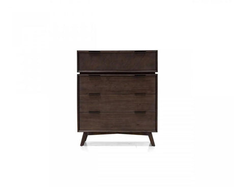 Vig Furniture - Modrest Roger - Mid-Century Acacia Chest - Vgwroger-Brn-Chest