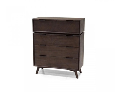 Vig Furniture - Modrest Roger - Mid-Century Acacia Chest - Vgwroger-Brn-Chest