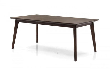 Vig Furniture - Modrest Roger - Mid Century Acacia Dining Table - Vgwdsthldt210-Brn-Dt