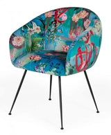 Vig Furniture - Modrest Roxann - Contemporary Floral Velvet Dining Chair - Vgeumc-9292Ch-A