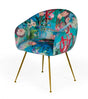 Modrest Roxann Contemporary Floral Velvet Gold Dining Chair Vgeumc-9292Ch-A-Gl-Ch