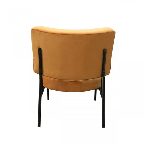 Vig Furniture - Modrest Sami Modern Orange Velvet Accent Chair - Vgswsac356-Or