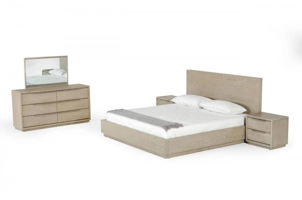 Vig Furniture - Modrest Samson - Contemporary Grey And Silver Bed - Vglbhami-Kb207-01