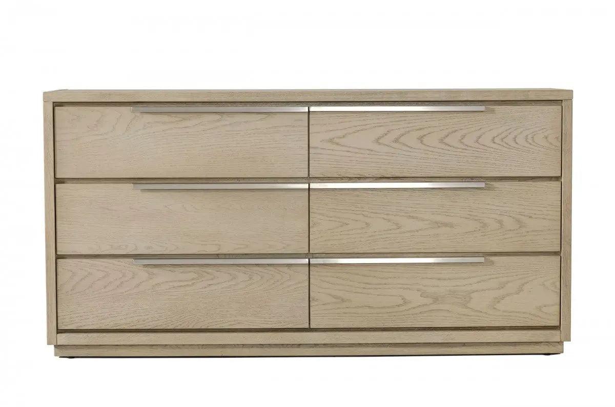 Vig Furniture - Modrest Samson - Contemporary Grey And Silver Dresser - Vglbhami-Dr160-01